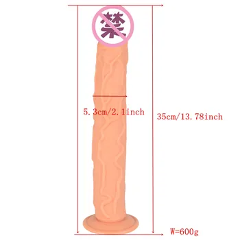 35x5.3 cm dolge velik velik trak na realističen dildo in strapon sex igrače za ženske velik konj dildos ali debele odrasle sex igrače
