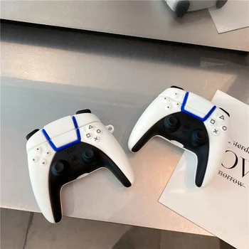 3D Slušalke Pribor Srčkan Moda Gamepad Krmilnika Silikonski Slušalke Zaščitna Primeru Zajema Kože za Airpods 1/2/Pro 3