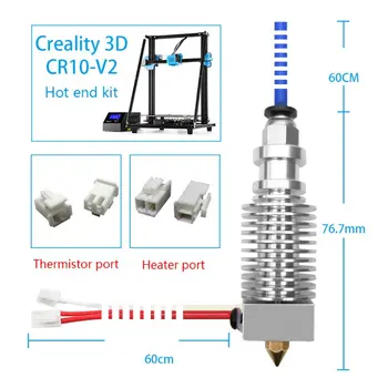3D Tiskalnik Nadomestni Dodatki Deli 24V Sestavljeni Vroče Iztiskanje Koncu Komplet za Creality 3d CR10-V2 Tiskalnik