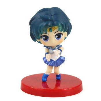 3pcs/set Q Posket Sailor Moon Akcijska Figura, Mornar, Merkur, Mars Številke PVC Model Igrača, Lutka Darilo