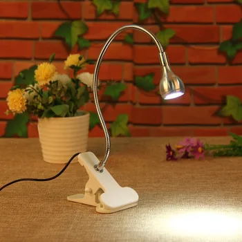 3W USB LED Lučka Clip-on Fleksibilno Branje Posteljo Lučka Tabela Namizno Svetilko Knjiga Namizje Posteljo Lučka za Osvetlitev Postelji Razsvetljavo