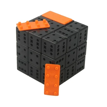 3x3x3 Magic Cube DIY s Plastično Barvo Nalepke Možganov Teaser Uganke Kocke za Magic Cube