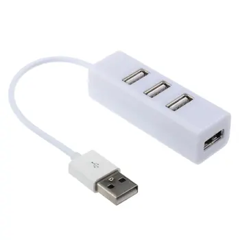 4-Port USB 2.0 Data Hub z Razširitvijo Dolg Kabel za MacBook, PC, Prenosni računalnik, USB Flash Diski