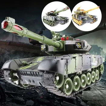 44 CM Super RC tank polnilnik bitka začela na smučeh, sledi daljinsko upravljanje vozila Hobi fant igrače za otroke, otroci BOŽIČ