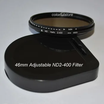 46 46mm Fader ND Filter Nevtralne Gostote Nastavljiv ND2, da ND400 ND 2 - 400 Leče Filtri Za Minolta Leica Sigma Fujifilm Leče