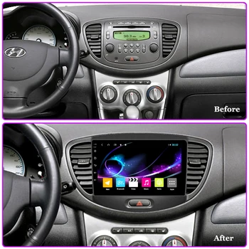 4GRAM Avto radio Hyundai grand i10 2008-2012 audio Stereo DVD multimedijski predvajalnik IPS RDS CSD DSP carplay ogledalo povezavo Android
