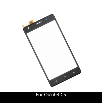 5.0 palčni Črno Belo Zlato Zaslon na Dotik Objektiv Za Oukitel C5 Pro Dotik Zaslon Stekla Računalnike Senzor + 3M nalepke
