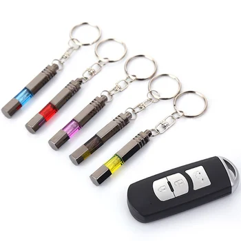 5 Barvi Titana Črni Barvi Avto Auto Anti Statične Touch Pen Hex Steblo Keychain Medenina Vreteno Key Ring