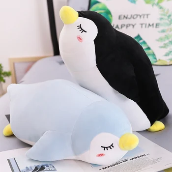 50 CM Pingvin Blazino Fant Veliki Dol Bombaž Dekle Spi Lutka Super Mehka v Leni Postelja