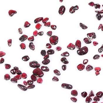 50 g večino rdeče padle kamni granat kristalno zdravilni kamni čipov za dekor