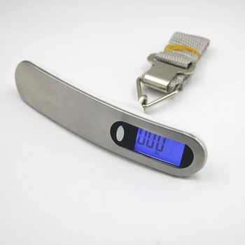 50 kg / 10g Elektronski Mini Prenosni Visi Kavelj Teža Bilance Prtljage Obsega Digitalni LCD Zaslon