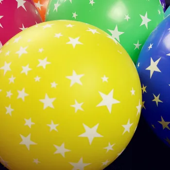 50 kos /veliko Latex Balon s Petimi zvezdicami Poroko Krog Napihljivi Baloni darilo za Rojstni dan baloon Stranka Dekoracijo Helij Žogo