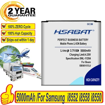 5000mAh Za Samsung Galaxy beam Zmago EB585157LU i8552 i8558 i8550 i869 i8530 E500 GT-I8530 i437 G3589 baterije