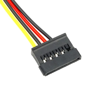 50pcs/Lot 4 Pin IDE Molex 2 15 Pin Serial ATA SATA HDD Napajalnik Kabel Dvojno Trdi Disk Kabel za RAČUNALNIK pribor