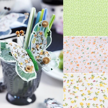50x50cm Kvadratnih Bombažne Tkanine Pisani Cvetlični Krpo Šivanje Quilting Tkanine DIY Mozaik Needlework Pribor za Oblačila 7Pcs