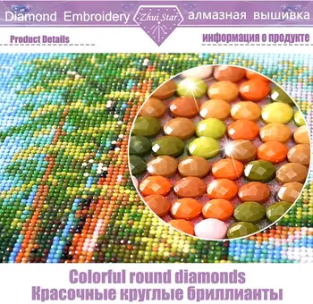 5D DIY diamond Slikarstvo Luna Pravljice Harfo kocka vaja Navzkrižno Šiv Dekorativni Needlework diamond diamond vezenje Božično darilo