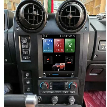 6 G+128G Android 10 Tesla Slog Navpično Zaslon Navigacijska Avto Večpredstavnostna Radio Predvajalnik Za Hummer H2 2004-2009 zgrajena v carplay