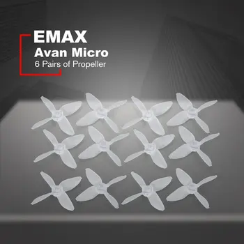 6 Parov EMAX Avan Mikro Propeler Rezila Dirke Brnenje Quadcopter Del 2 palca CW CCW Letala UAV Rezervni Pribor