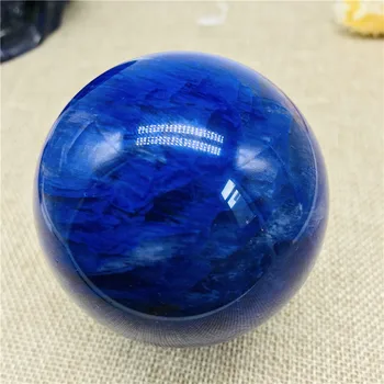 60mm naravni kremen kristalno modro taljenje kristalno kroglo obrt dnevna soba dekoracijo