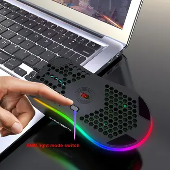6400DPI Nastavljiv 6 Gumbe USB Žična Satja Miško Votlih-out, RGB Gaming Mišk za Namizni RAČUNALNIK Prenosni računalnik