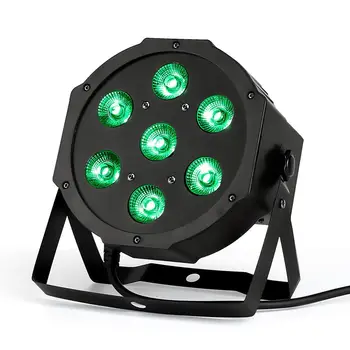 7x18W LED Ravno SlimPar RGBWA UV Svetlobo 6in1 LED DJ Pranje Luči Fazi dmx svetlobni razsvetljavo led luči z Letom Primeru