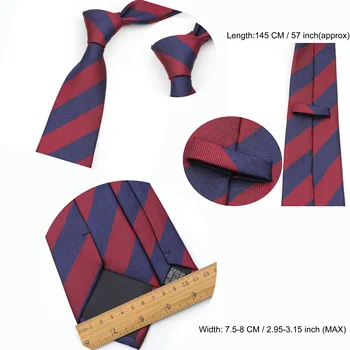 8 cm Svile Priložnostne Vezi Za Moške Klasičnih Poliester Tkanine Stranka Jacquardske Slim Neckties