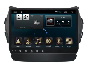 9-palčni Okta Core Android 10.0 avtoradio DVD, GPS Navigacija Za Hyundai IX45 Santa fe 2013 Avtomobilski Stereo vodja enote za video predvajalnik