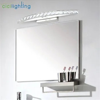 90V - 265V 10W 44 cm Crystal led Ogledalo Luči Svetilka Moderne Kabineta Luči, LED Obleko Ogledalo, Spalnica, Kopalnica, Razsvetljavo