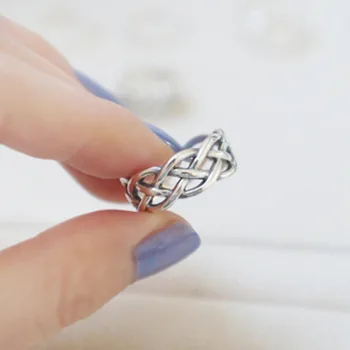 925 sterling srebrni prstan trend ustvarjalne težka industrija veriga obroč, odpiranje nastavljiv modno osebnost ženske srebrno roko jewe