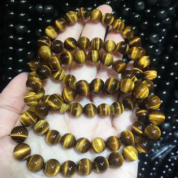 AAA razred rumena tiger oči kroglice zapestnica naravni gemstone nakit zapestnica za človeka, za darilo trgovini !