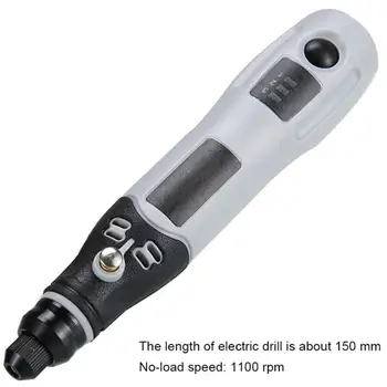 ABS Mini Brezžična Mlinček Nastavite 4,2 V Izhodna Napetost USB Polnilne Rotacijski Moč Komplet orodij za Rezkanje Poliranje Jade Carving