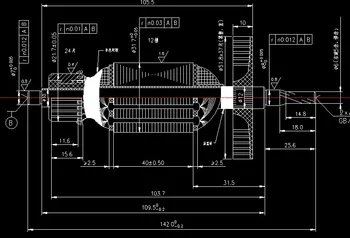 AC220-240V Jigsaw Armature Rotor za Makita Vbodne žage 4329 MT4329 4324 4327 4328 električno Orodje, Deli