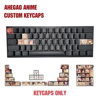 Ahegao Keycaps PBT Sublimacija Hot Swappable Japonski Anime Za Češnja Mx Gateron Kailh Stikala Mehanska Tipkovnica