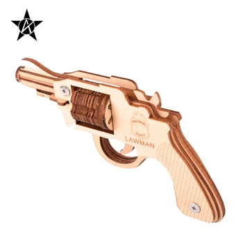 AILINNA Lesene DIY Sam Colt Zbrati Pištolo za Zbiranje Model Igrača Za Darilo Brezplačna Dostava