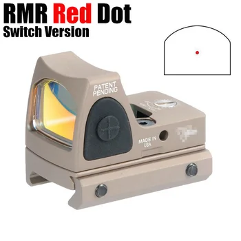 Airsoft Taktično Mini RMR Refleksni Red Dot Sight 3.25 MOA Področje Glock Puško Področji Zračno Pištolo Streljanje Lovski Pribor