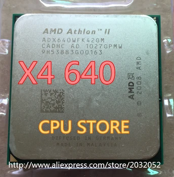 AMD Athlon II X4 640 3GHz AM3 938-pin za Procesor Dual-Core 2M Cache, 45nm CPU Desktop (delovni Brezplačna Dostava)