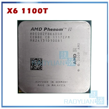AMD Phenom X6 1100T X6-1100T 3.3 GHz Šest-Core CPU Procesor HDE00ZFBK6DGR 125W Socket AM3 938pin