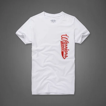Ameriški Obali Moška Bombaža T-shirt withRound Vratu in Kratkimi Rokavi Znane blagovne Znamke Poletje-Style moški visoke kakovosti klasične