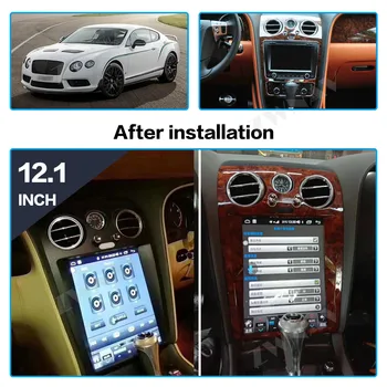 Android 10 Vertikalni Zaslon IPS Tesla Za Bentley Flying Spodbuda Za Celinski Spredaj Enota Auto Stereo Avto Multimedijski Predvajalnik, Radio