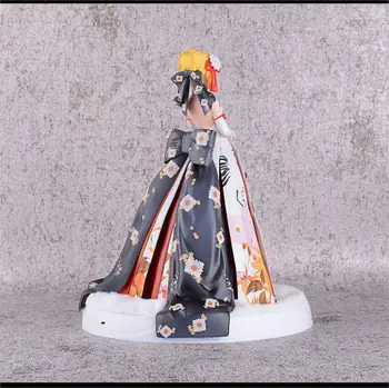 Anime Usodo Bivanja noč Usode/Extella Saber Arturia in Altria kimono bo Ustrezala Ver. z LED-Base Kip, Slika Model Igrače 27 cm