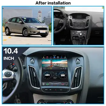 AOTSR 4+128G Tesla Zaslonu avtoradia Coche Android 9 Za Ford Focus 2011 - 2018 PX6 Multimedijski Predvajalnik, GPS Navigacija DSP CarPlay