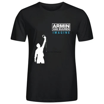 Armin Van Buuren Predstavljajte Si, Mens T Srajce Design O Vratu Črno Poletje Kratkimi Rokavi T Shirt Moda Nov Modni Nega Majica