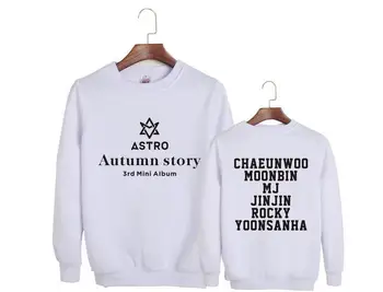 Astro jeseni zgodba album isti državi ime tiskanje o vratu puloverju s kapuco kpop k-pop modna unisex svoboden majica