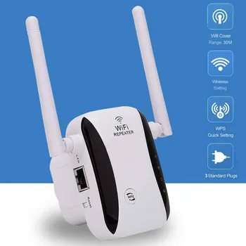 AU/EU/UK/ZDA Brezžično Wifi Repeater 300Mbps, Wifi Range Extender Usmerjevalnik Wi-Fi Signal za Ojačevalec Booster 2.4 G WiFi Dostopna Točka