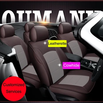 AutoDecorun Cowhide Usnje Zajema Sedež za Nissan Pathfinder Sedeža Kritje Določa Varovanje Dodatki Avto Support 3 Zapored 2013-2019