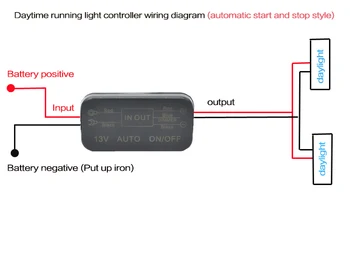 Avto Dnevnih LED Luči Inteligentni Krmilnik Kabel Analogni ACC Neposredno Povezavo Baterije DC 13V Samodejni Preklop Linije