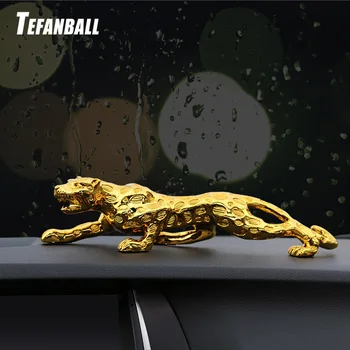 Avto Okraski Leopard Figur Kul Avto Dekor Avtomobile Notranjosti, Armaturna Plošča Smolo Obrti Doma Dekoracijo Dodatki Darilo