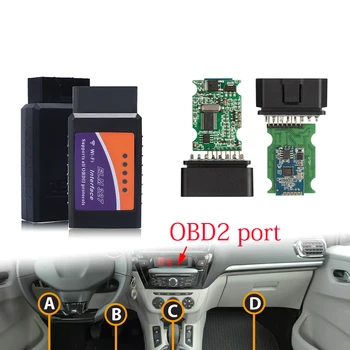 Avto Optičnega Diagnostično Orodje Kodo Bralnik ELM327 Bluetooth/WIFI V1.5 OBDII BT/WI-FI 1.5 HHOBD HH OBD OBD2 Bluetooth V1.5/1.5