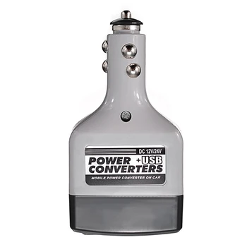 Avto Polnilec Power Inverter Pretvornik Universal za Polnjenje Hitro USB Vtičnica DC 12V 24V na 220V AC