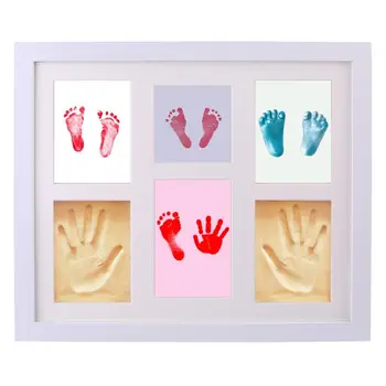 Baby Handprint Komplet Baby Sliko Otroka Odtis komplet kot Nalašč za Baby Darila F3ME